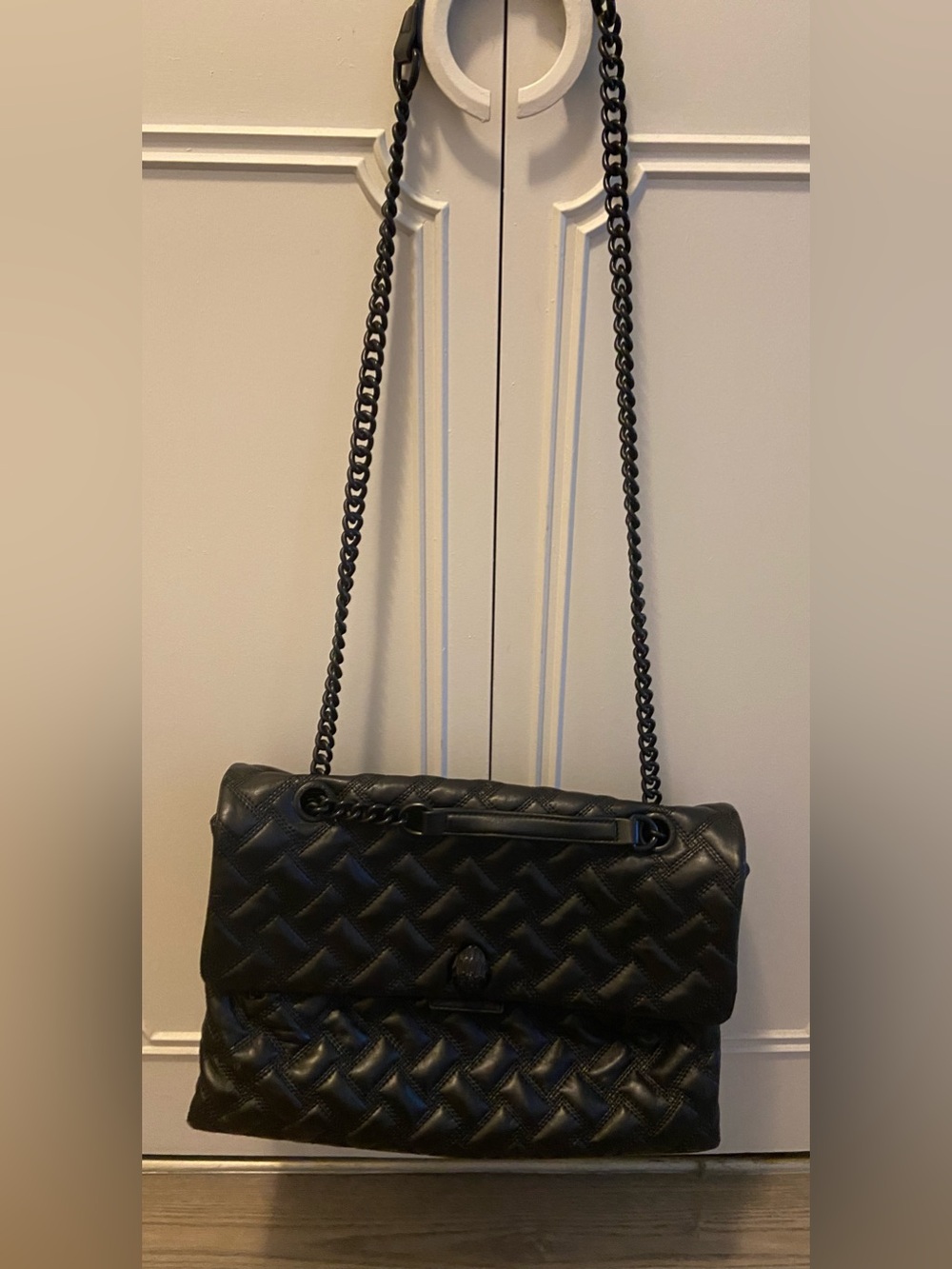Kurt Geiger London XXL Kensington Drench Leather Shoulder Bag Black. - Picture 6 of 9